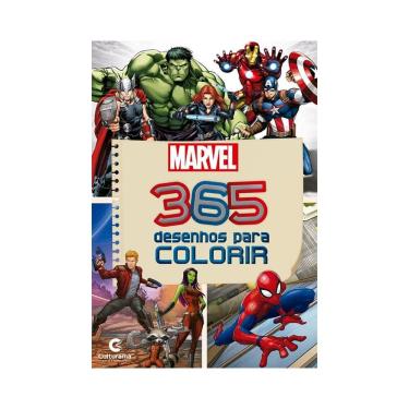 Imagem de Livro Infantil Culturama 365 Atividades Colorir Heroes Marvel