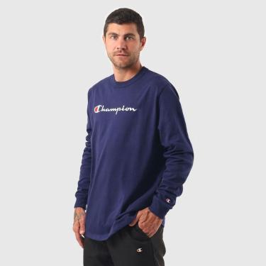 Imagem de CAMISETA MANGA LONGA CHAMPION LIFE SCRIPT LOGO EMB-Masculino