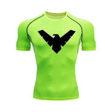 Imagem de Camiseta De Compressão Masculina De Secagem Rápida Para Corrida, Manga