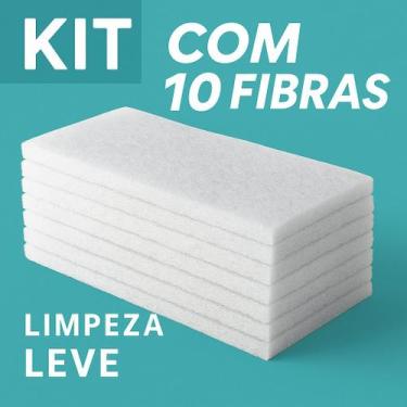 Imagem de Fibra De Limpeza Leve Branca Não Risca SuperPro Bettanin Kit 5 até 30 