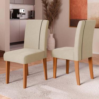 Imagem de Kit 2 Cadeiras de Jantar Estofadas Multimóveis CR50256