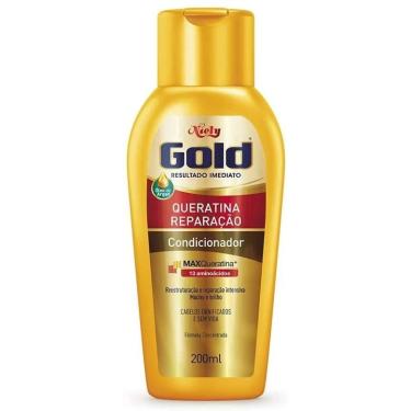 Imagem de Condicionador Reparação 200ml Niely Gold Queratina e Óleo de Argan
