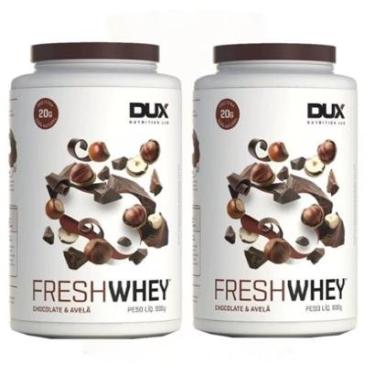 Imagem de Combo 2x Fresh Whey 3w Iso Hidro Choco Belga Avelã 900g Dux-Unissex