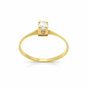 Imagem de Anel em Ouro 18K com Diamante 0.11 CT - Joia de Luxo - Justino Ribas, 