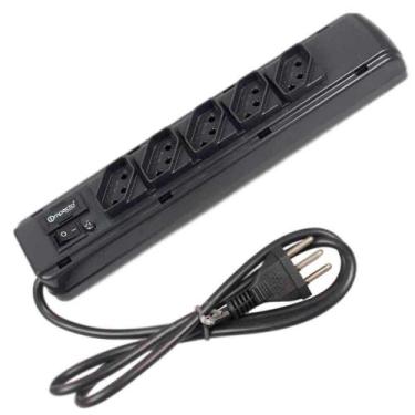Imagem de Filtro de linha 5 tomadas 1,1 m 10A preto - Impacto Eletronics