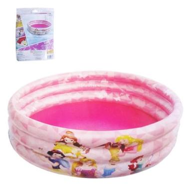 Imagem de Piscina Infantil Inflável 3 Anéis Princesa 116 Litros - Etitoys - ETI 