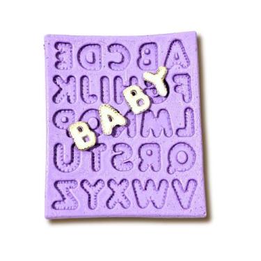 Imagem de F1416 molde de silicone alfabeto confeitaria biscuit - confeitaria dos