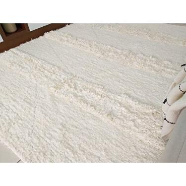 Imagem de Tapete Para Sala Cru Bordado Boho 2.00x2.50