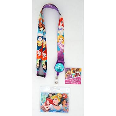 Imagem de Disney Princess Lanyard with Zip Lock Card Holder, Multicolor, 3"