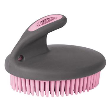 Imagem de Weaver Leather Curry fino com cerdas pequenas de borracha, cinza/rosa