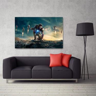 Imagem de Quadro decorativo Homem de Ferro - Heróis - Tela em Tecido