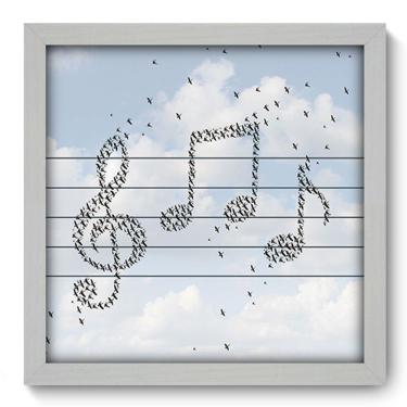 Imagem de Quadro Decorativo - Notas - 33cm x 33cm - 082qdgb