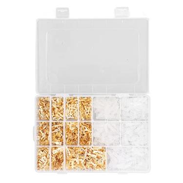 Imagem de 1000 pcs macho fêmea macho pá conector terminais elétricos isolados 2,8 4,8 6,3 mm