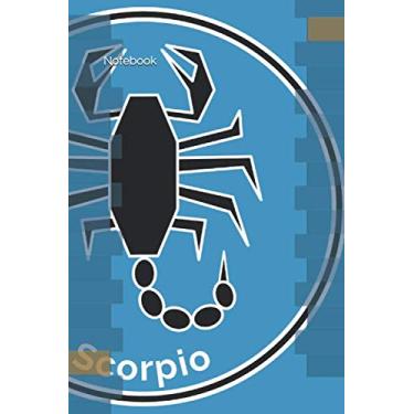 Imagem de Notebook: Scorpio Zodiac Sign Notebook | 120 pages - lined | For astrology and horoscope fans. Notes, journal or diary for observing living together in the zodiac and ascendant.