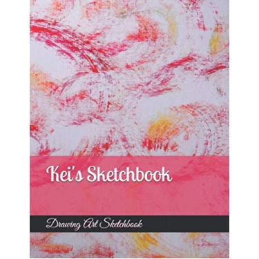 Imagem de Kei's Sketchbook: 109 Pages, Size 8.5" X 11", Blank White Pages, Personalized Sketchbook, Personalized Artist and Drawing Sketchbook, Blank White Pages, Is a great gift for Kei