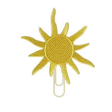 Imagem de Reeleer Clipes de papel celestial Star Sun Golden Planner, marcadores, acessórios de planejador de casamento, clipe de papel, presentes de escritório