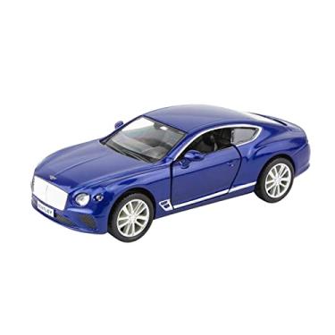 Imagem de 1:36 Bentley Contilental GT Liga Veículo Diecast Pull Back Car Model Goods Brinquedos para Adultos Coleção Escritório Decoração de Casa (Cor: Azul)