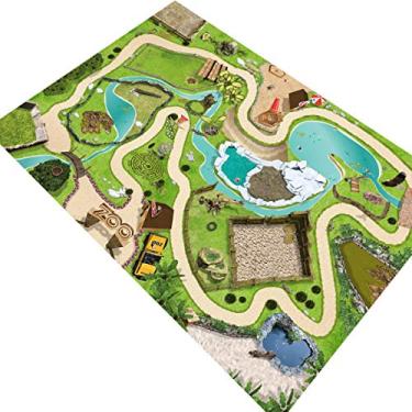 Imagem de Pista P/Carrinhos Zoológico Estrada Cidade - 140X100