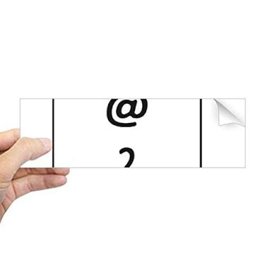 Imagem de DIYthinker Símbolo de teclado 2 adesivo retangular para-choque notebook janela decalque