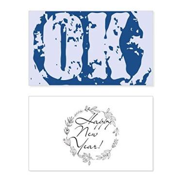 Imagem de OK Design redondo ilustração padrão ano novo festival cartão felicitações Bless mensagem presente