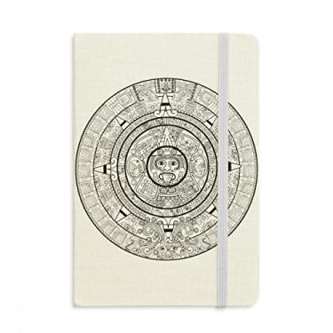 Imagem de Caderno com estampa abstrata de faraó do Egito Antigo, capa dura de tecido, diário clássico
