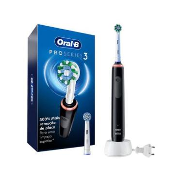 Imagem de Escova De Dente Elétrica Recarregável Oral-B - Pro Series 3 2 Refis