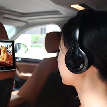 Imagem de Fone de ouvido sem fio  som estéreo  com infravermelho  ideal para dvd ou encosto de cabeça  dois