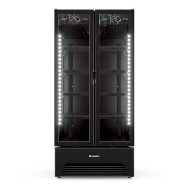 Imagem de Refrigerador Expositor Vertical Metalfrio 752 Litros Porta Dupla Slim All Black Vb70 220v