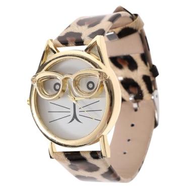 Imagem de Holibanna 1Pc Gato Relógio Smartwatch Reloj Inteligente Relógio De Pulso Para Mulheres Relógios Animais Relógios Crianças Relógio Durável Presentes Pano Miss Aço Inoxidável