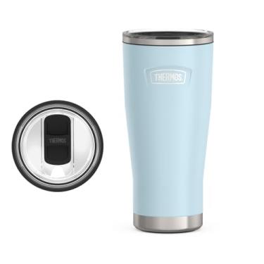 Imagem de THERMOS Série ICON, copo frio de aço inoxidável com trava deslizante, 680 g, geleira