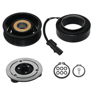 Imagem de Saihisday Kit de montagem da embreagem do compressor CA 55111411AE Bobina de polia 55111411AF Substituição para Dodge Ram 2500 3500 5.9L 6.7L 2006-2009