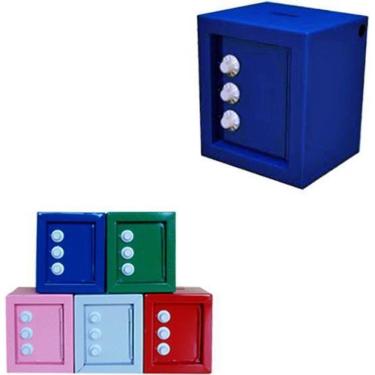 Imagem de Cofre de metal com segredo colors 12x10x8cm