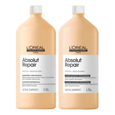 Imagem de Kit Loreal Absolut Repair Shampoo 1,5l + Condicionador 1,5l