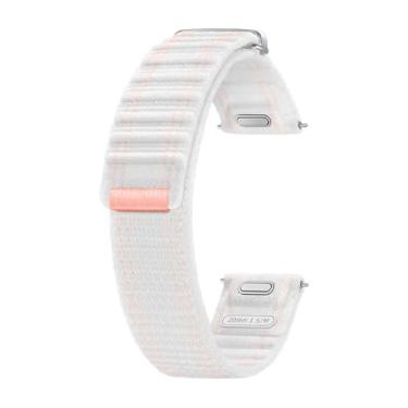 Imagem de Pulseira Fabric Slim Galaxy Watch7 (P/M) Branco/Rosa