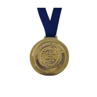 Imagem de Kit Com 10 Medalhas De Honra Ao Mérito Em Metal Com 6cm Ouro - Generic