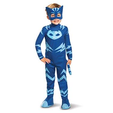 Imagem de Disguise Fantasia PJ Masks Catboy, Roupa Infantil Iluminada e Máscara de Personagem, Tamanho Infantil Médio (3-4T), Azul