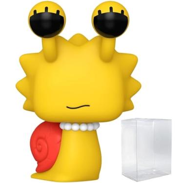 Imagem de POP Os Simpsons: Treehouse of Horror – Boneco de vinil Caracol Lisa Funko (pacote com caixa protetora compatível), multicolorido, 9,5 cm