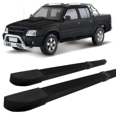 Imagem de Estribo S10 1995 ate 2011 Quadrado Modelo propria Preto C D - HOZZ