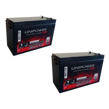 Imagem de Kit 5 Baterias Estacionária VRLA 7Ah 12V Unipower Nobreak - UP1270SEG,