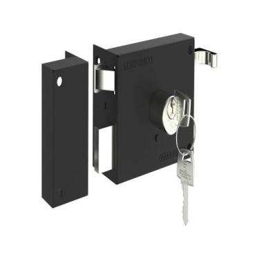 Imagem de Fechadura Soprano Sobrepor Pratice Py Preto