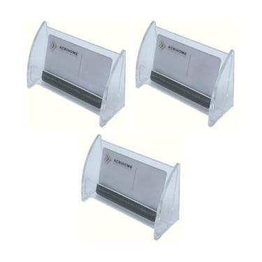 Imagem de Porta cartão de visita organizador de Mesa ou Balcão de Acrílico Trans