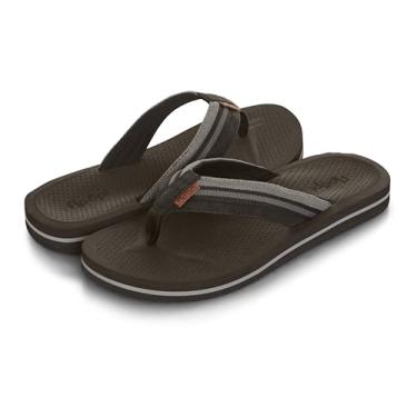 Imagem de Floopi Chinelos masculinos de lona premium sandálias de praia masculinas com textura pontilhada palmilha sandálias de ajuste confortável com solas antiderrapantes internas e externas, Preto, 40