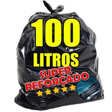 Imagem de Saco De Lixo 100 Litros Super Reforçado -5kg Resistente - LIXEX 