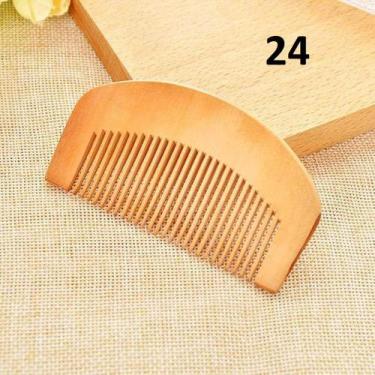 Imagem de Pente De Madeira Barba Cabelo Bigode Personalizado Sua Logo - Lualki