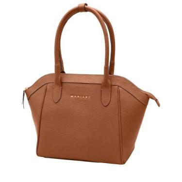 Imagem de Bolsa de Couro Mariart Petúnia, Camel