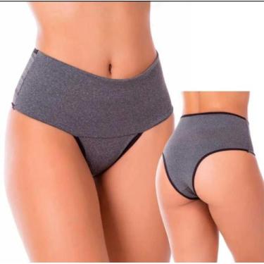 Imagem de Kit 3 calcinhas cinta em suplex,cos alto,compressão na barriga - MDJ, 