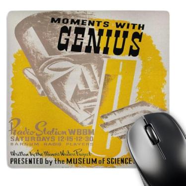 Imagem de 3dRose Mouse pad LLC 20 x 20 x 0,63 cm, Moments with Genius Radion Show Museum of Science and Industry - (mp_171418_1)