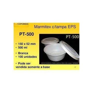 Imagem de Pote Térmico Isopor C/ Tampa Para, Sopas, Caldo, Açaí 500ml Caixa Com 