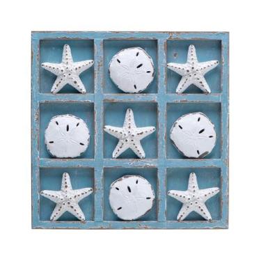 Imagem de Jogo de viagem de tabuleiro Tic Tac Toe Wood NIKKY HOME Beach Decor