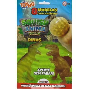 Imagem de Squish Dinossauros Muito Divertido Aperte Sem Parar - Toyng